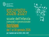 ISCRIZIONI SCUOLE DELL'INFANZIA COMUNALI E CONVENZIONATE